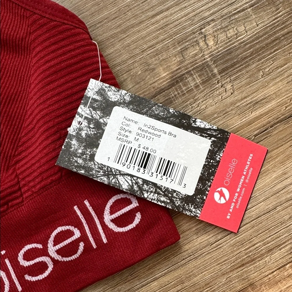 Oiselle In2Sports Bra Redwood Medium - Picture 2 of 4